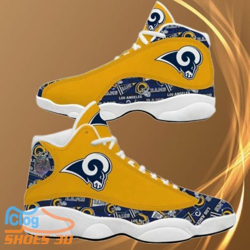 Los Angeles Rams Air Jordan 13 Sneaker Custom For Fans Gift