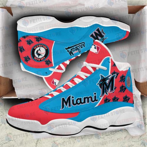 Miami Marlins Air Jordan 13 Sneaker Custom For Fans  Unisex Shoes Gift