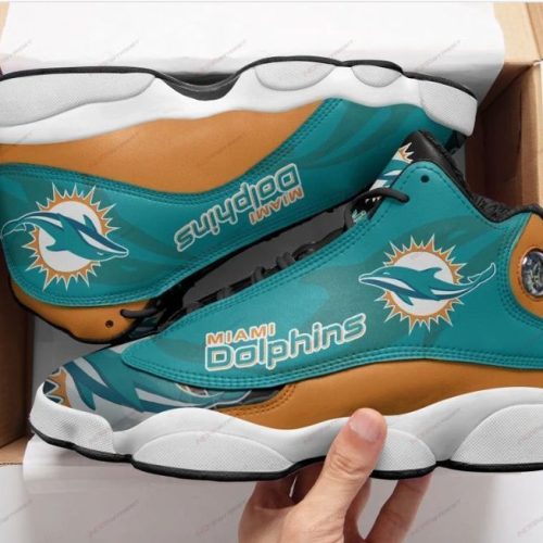 Miami Dolphins Air Jordan 13 Sneaker Custom For Fans Gift