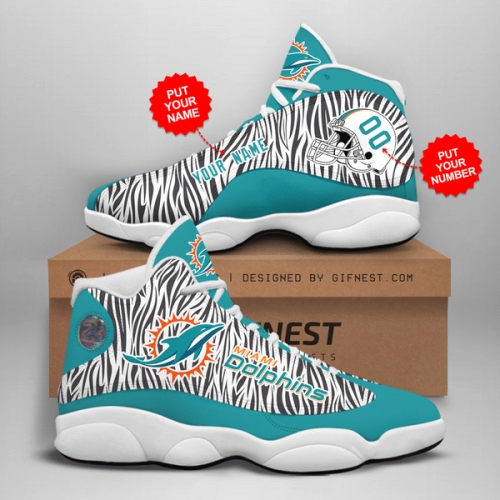 Miami Dolphins Air Jordan 13 Sneaker Custom For Fans Gift