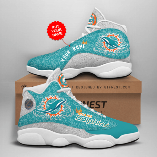 Miami Dolphins Air Jordan 13 Sneaker Custom For Fans Gift