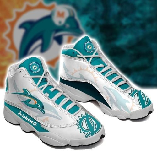 Miami Dolphins Air Jordan 13 Sneaker Custom For Fans Gift