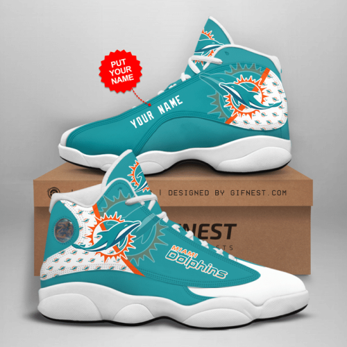 Miami Dolphins Air Jordan 13 Sneaker Custom For Fans Gift