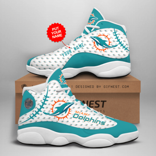 Miami Dolphins Air Jordan 13 Sneaker Custom For Fans Gift