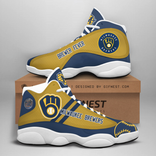 Milwaukee Brewers Air Jordan 13 Sneaker Custom For Fans  Unisex Shoes Gift