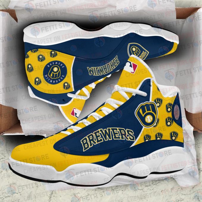Milwaukee Brewers Air Jordan 13 Sneaker Custom For Fans  Unisex Shoes Gift