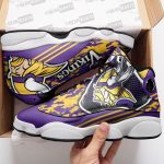 Minnesota Vikings Camo Air Jordan 13 Sneaker Custom For Fans Gift