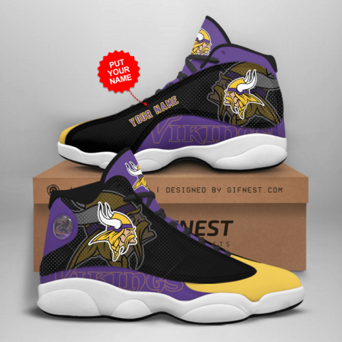 Minnesota Vikings Air Jordan 13 Sneaker Custom For Fans Gift