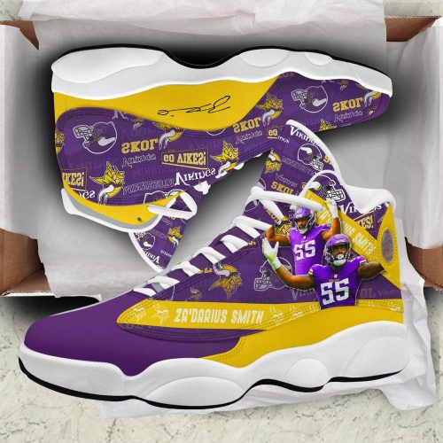 Minnesota Vikings Air Jordan 13 Sneaker Custom For Fans Gift