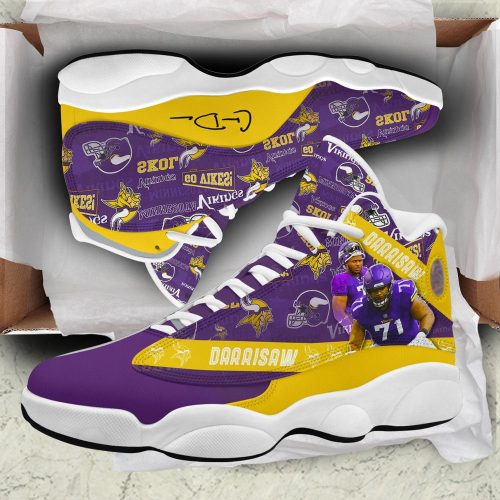 Minnesota Vikings Air Jordan 13 Sneaker Custom For Fans Gift