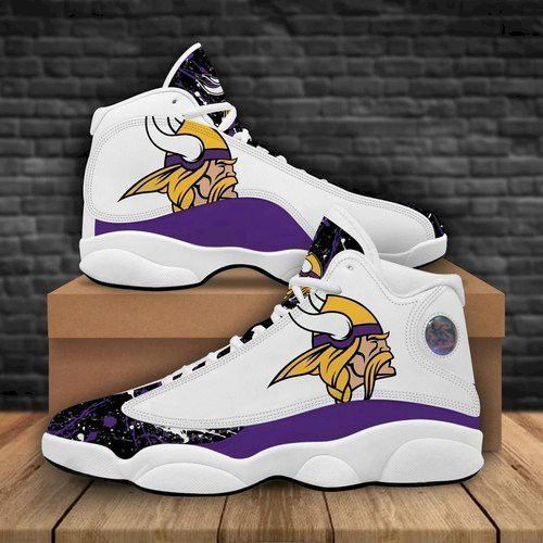 Minnesota Vikings Air Jordan 13 Sneaker Custom For Fans Gift