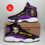 Minnesota Vikings Air Jordan 13 Sneaker Custom For Fans Gift