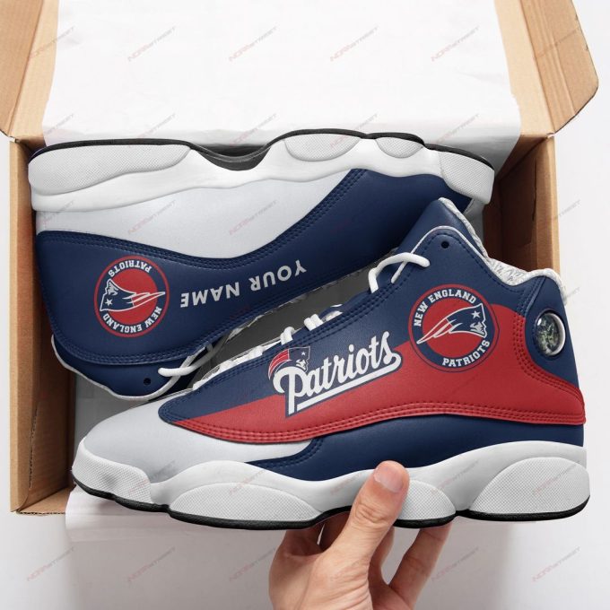 New England Patriots Air Jordan 13 Sneaker Custom For Fans Gift