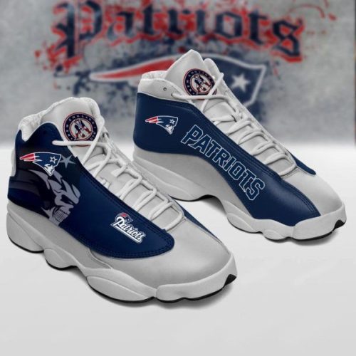 New England Patriots Air Jordan 13 Sneaker Custom For Fans Gift
