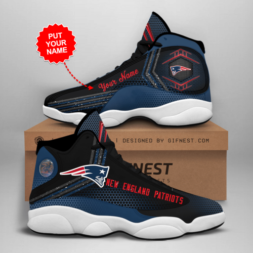 New England Patriots Air Jordan 13 Sneaker Custom For Fans Gift