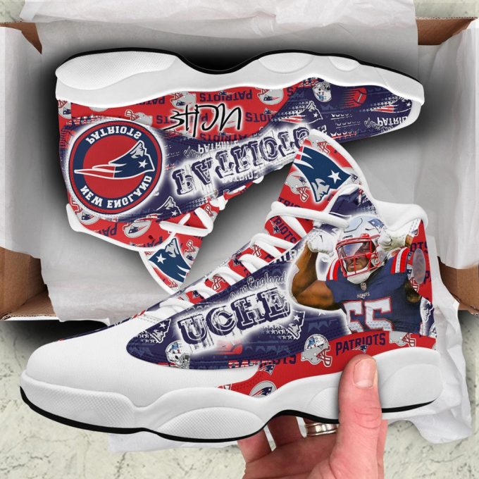 New England Patriots Air Jordan 13 Sneaker Custom For Fans Gift