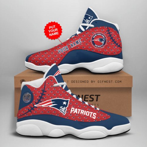 New England Patriots Air Jordan 13 Sneaker Custom For Fans Gift