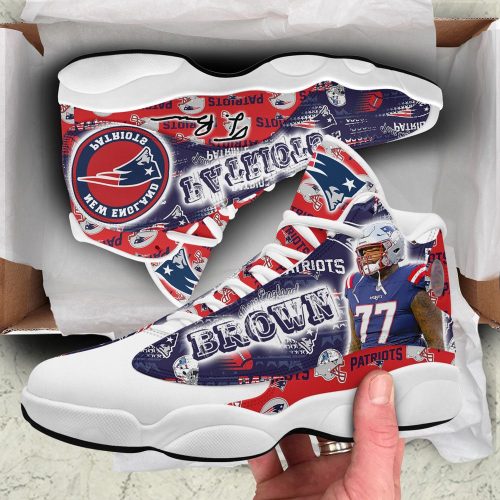 New England Patriots Air Jordan 13 Sneaker Custom For Fans Gift