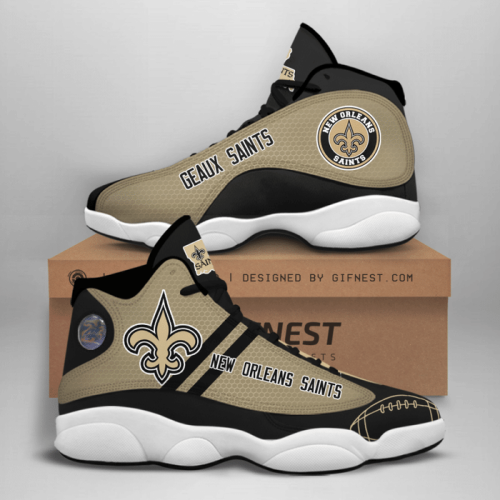 New Orleans Saints Air Jordan 13 Sneaker Custom For Fans Gift