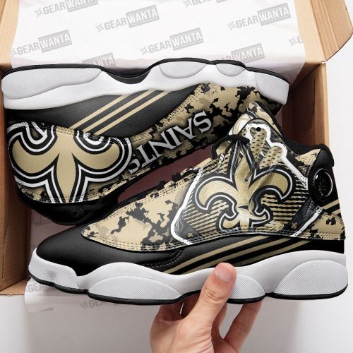 New Orleans Saints Air Jordan 13 Sneaker Custom For Fans Gift