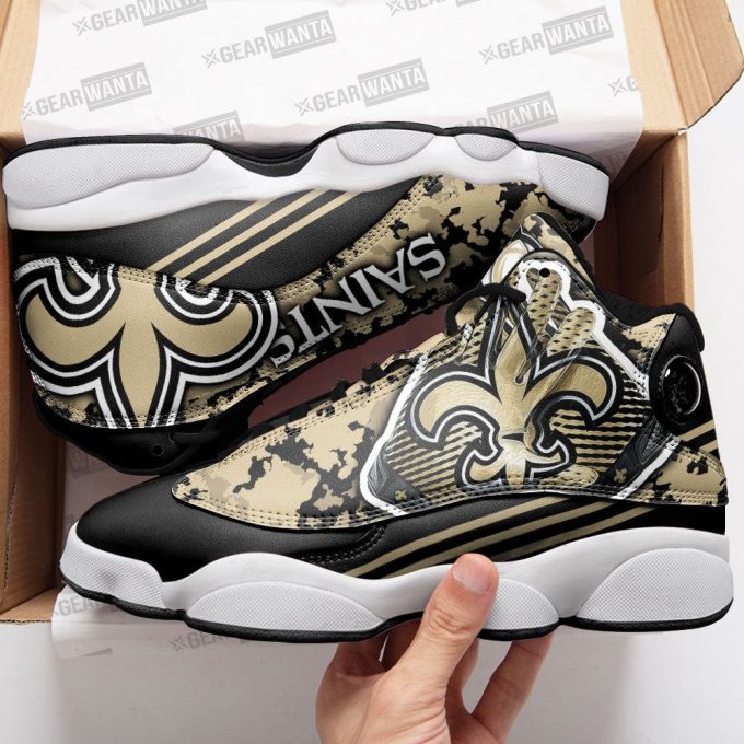 New Orleans Saints Air Jordan 13 Sneaker Custom For Fans Gift