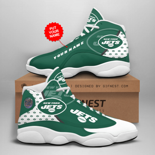 New York Jets Air Jordan 13 Sneaker Custom For Fans Gift