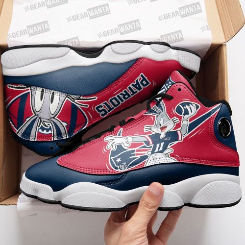 New England Patriots Bunny Air Jordan 13 Sneaker Custom For Fans Gift