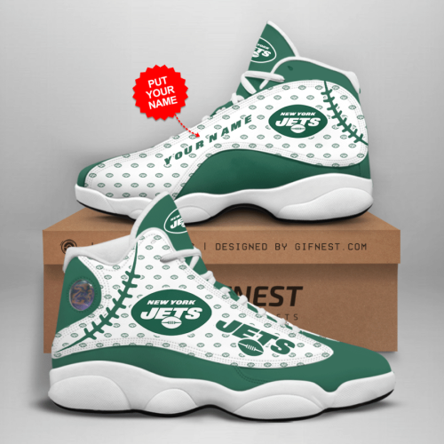 New York Jets Air Jordan 13 Sneaker Custom For Fans Gift