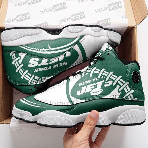 New York Jets Air Jordan 13 Sneaker Custom For Fans Gift