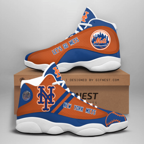 New York Mets Air Jordan 13 Sneaker Custom For Fans  Unisex Shoes Gift