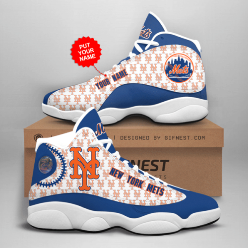 New York Mets Air Jordan 13 Sneaker Custom For Fans  Unisex Shoes Gift