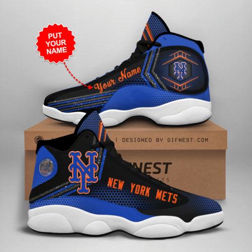 New York Mets Air Jordan 13 Sneaker Custom For Fans  Unisex Shoes Gift