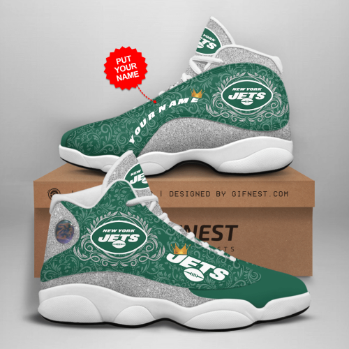 New York Jets Air Jordan 13 Sneaker Custom For Fans Gift