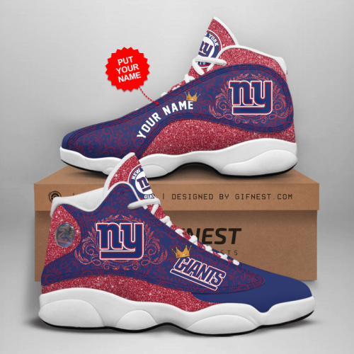 New York Giants Air Jordan 13 Sneaker Custom For Fans Gift