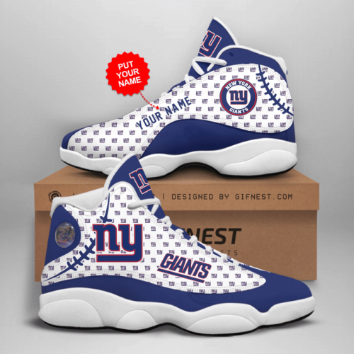 New York Giants Air Jordan 13 Sneaker Custom For Fans Gift