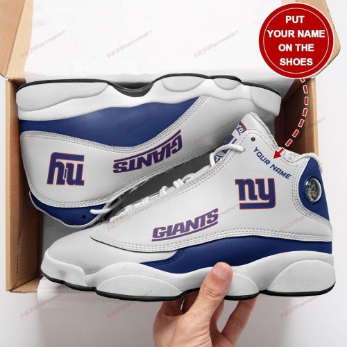 New York Giants Air Jordan 13 Sneaker Custom For Fans Gift
