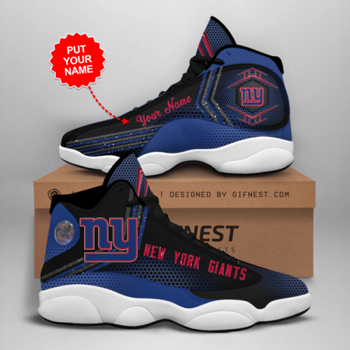 New York Giants Air Jordan 13 Sneaker Custom For Fans Gift