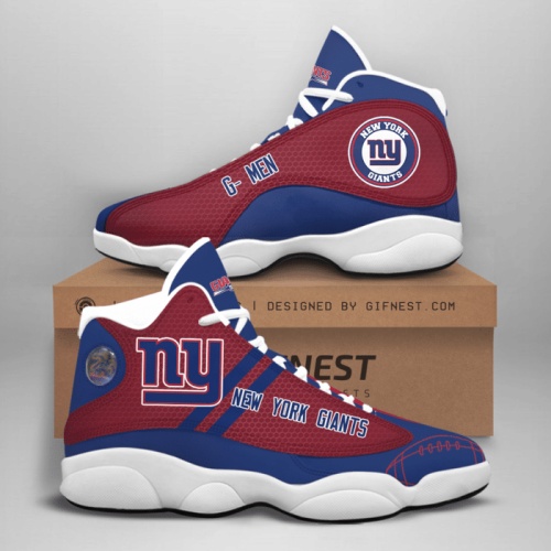 New York Giants Air Jordan 13 Sneaker Custom For Fans Gift