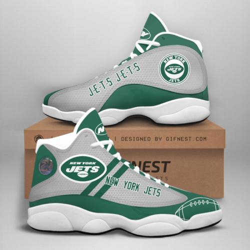 New York Jets Air Jordan 13 Sneaker Custom For Fans Gift
