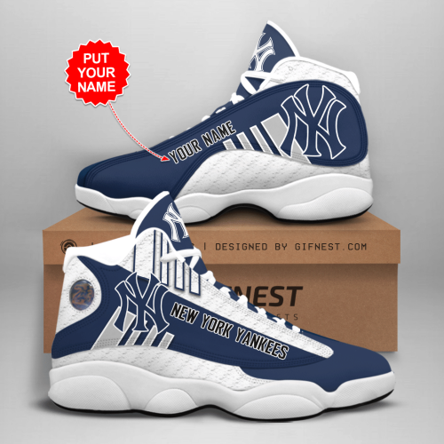 New York Yankees Air Jordan 13 Sneaker Custom For Fans  Unisex Shoes Gift