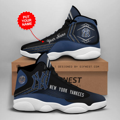 New York Yankees Air Jordan 13 Sneaker Custom For Fans  Unisex Shoes Gift
