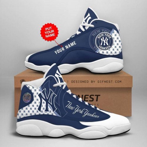New York Yankees Air Jordan 13 Sneaker Custom For Fans  Unisex Shoes Gift