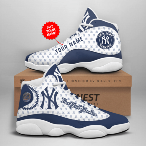 New York Yankees Air Jordan 13 Sneaker Custom For Fans  Unisex Shoes Gift