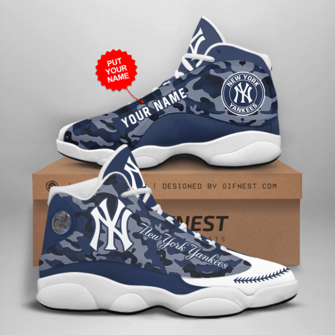 New York Yankees Air Jordan 13 Sneaker Custom For Fans  Unisex Shoes Gift