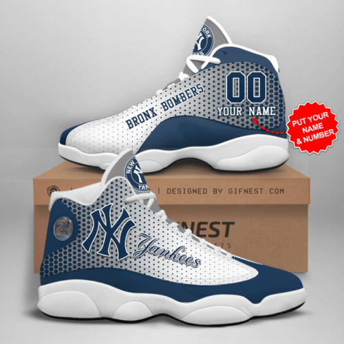 New York Yankees Air Jordan 13 Sneaker Custom For Fans  Unisex Shoes Gift