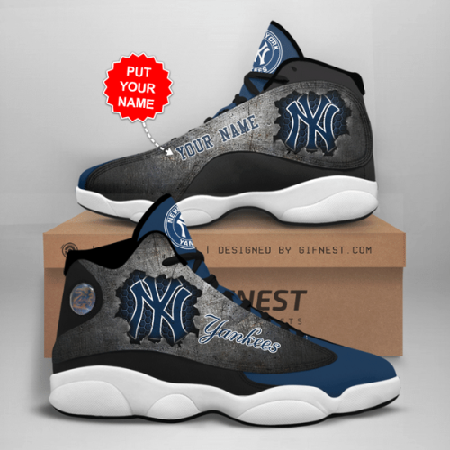 New York Yankees Air Jordan 13 Sneaker Custom For Fans  Unisex Shoes Gift