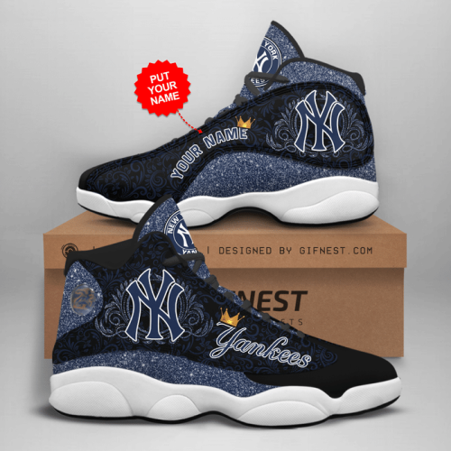 New York Yankees Air Jordan 13 Sneaker Custom For Fans  Unisex Shoes Gift