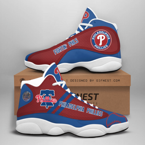 Philadelphia Phillies Air Jordan 13 Sneaker Custom For Fans  Unisex Shoes Gift