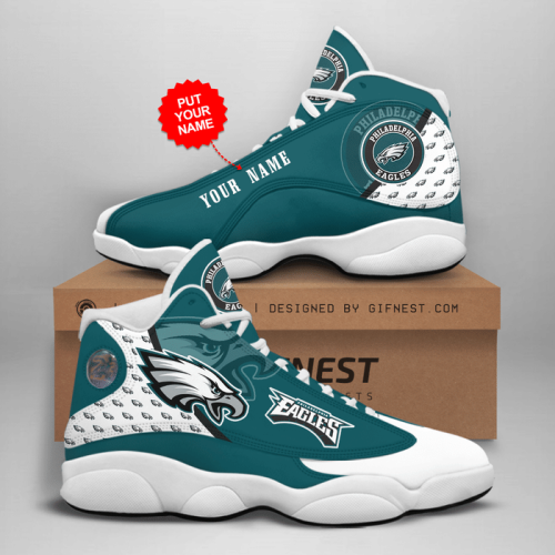 Philadelphia Eagles NFL Air Jordan 13 Sneaker Custom For Fans Gift