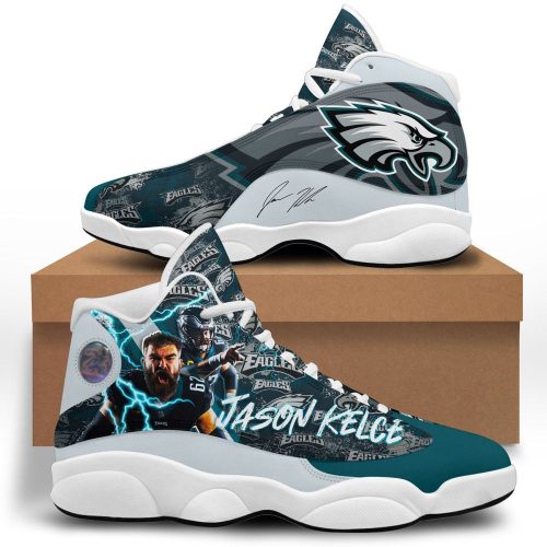 Philadelphia Eagles Air Jordan 13 Sneaker Custom For Fans Gift